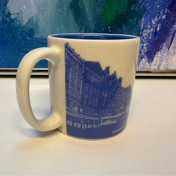 Starbucks Gdansk Poland Global Icons Espresso Mug 3 fl oz 89 ml Mini Small 2012 - Picture 5 of 14